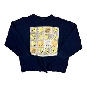 Vintage Tweety Bird Sweatshirt - M (21" X 23")